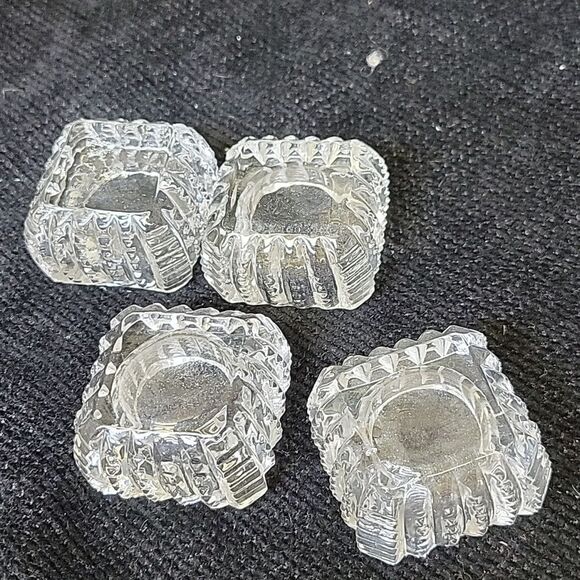 Salt Cellar Antique Vintage Open Dip Dish Lot Of 7 - Picture 8 of 10